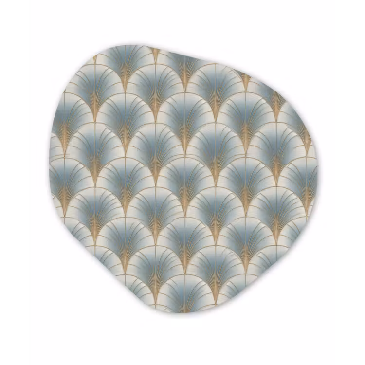 Organische vorm aluminium - Waaier - Klassiek - Blauw — 1