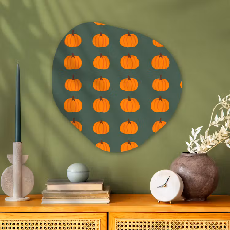 Organische vorm aluminium - Pompoen - Patroon - Oranje — 2