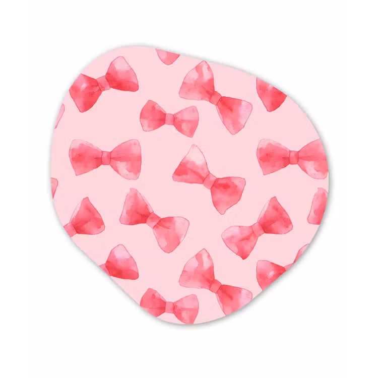 Organische vorm aluminium - Strikken - Aquarel - Roze — 1