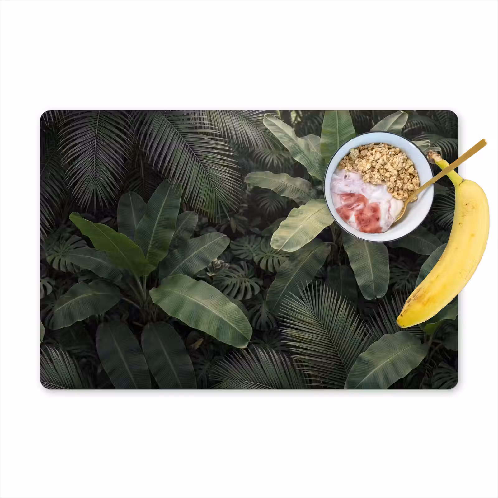 Placemat - 6 stuks - Bladeren - Groen - Tropisch - Natuur — 1