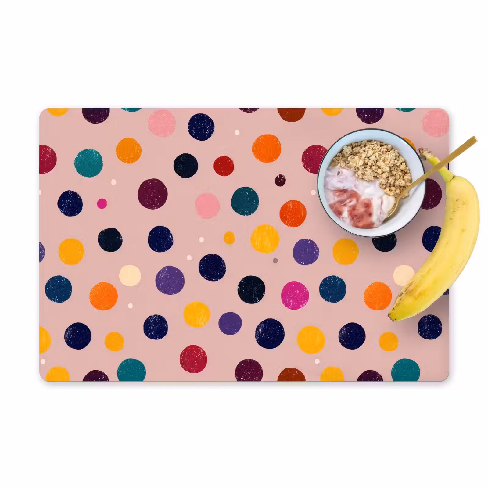 Placemat - 6 stuks - Cirkels - Patroon - Kleurrijk — 1