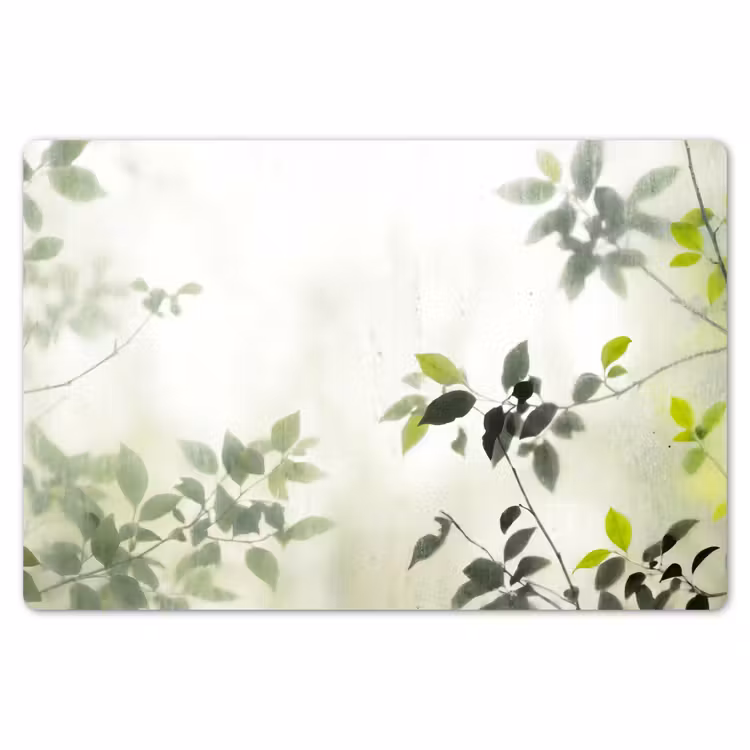 Placemat - 6 stuks - Blad - Schaduw - Natuur - Abstract - Groen — 7