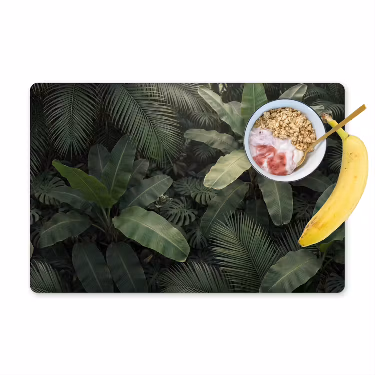Placemat - 6 stuks - Bladeren - Groen - Tropisch - Natuur — 1
