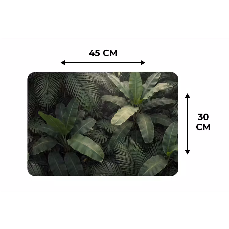 Placemat - 6 stuks - Bladeren - Groen - Tropisch - Natuur — 3