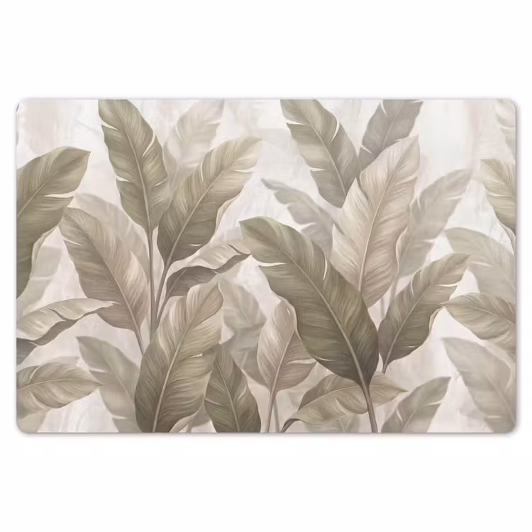 Placemat - 6 stuks - Bladeren - Tropisch - Natuur - Abstract - Beige — 7