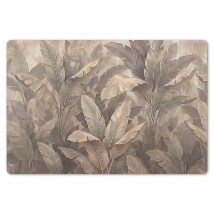Placemat - 6 stuks - Bladeren - Tropisch - Natuur - Modern - Beige — 7