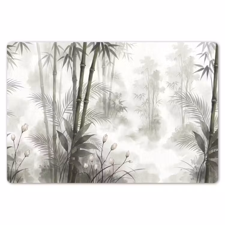 Placemat - 6 stuks - Bloemen - Knop - Tuin - Illustratie - Wit — 7