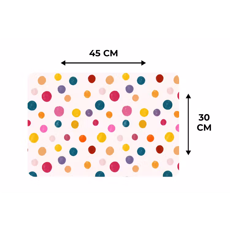Placemat - 6 stuks - Cirkels - Speels - Kleurrijk — 3