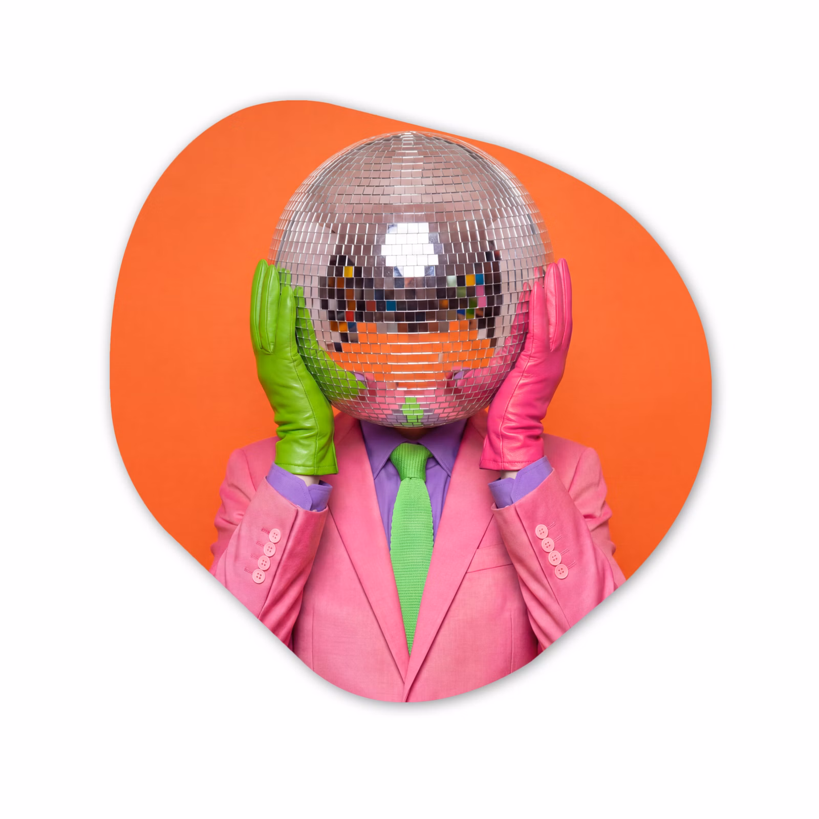 Organische vorm aluminium - Kunst - Disco bal - Kleurrijk - Modern - Studio — 1