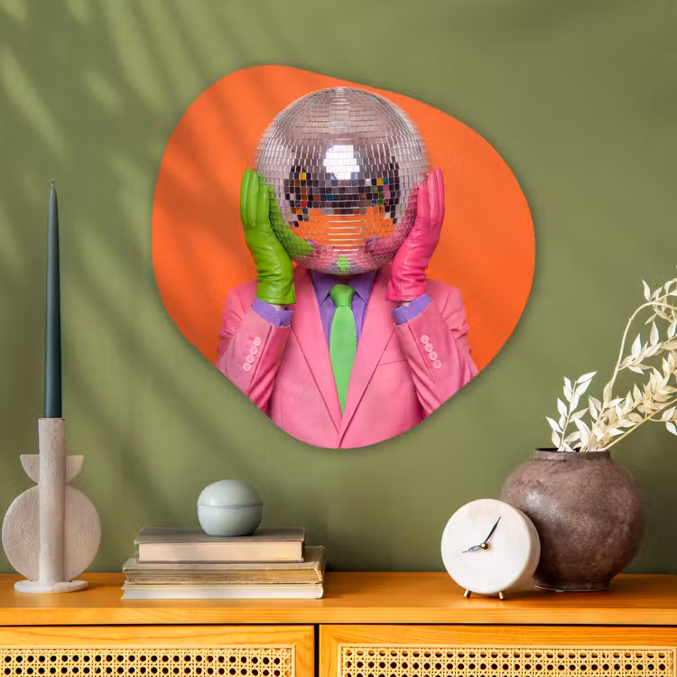 Organische vorm aluminium - Kunst - Disco bal - Kleurrijk - Modern - Studio — 2