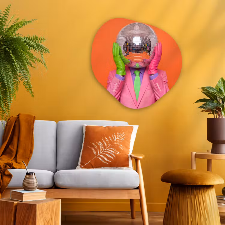 Organische vorm aluminium - Kunst - Disco bal - Kleurrijk - Modern - Studio — 3