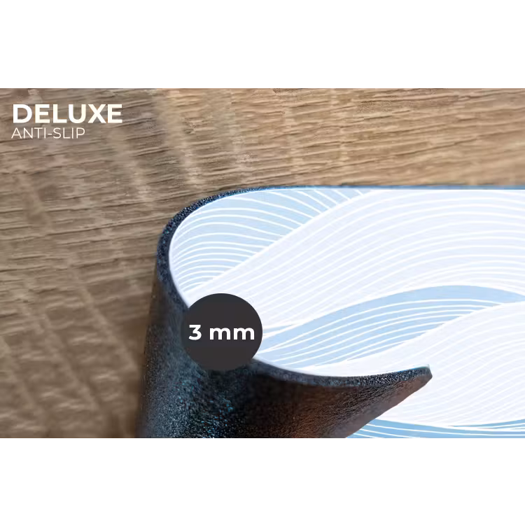 Placemat - 6 stuks - Abstract - Golven - Patroon - Blauw - Modern — 4