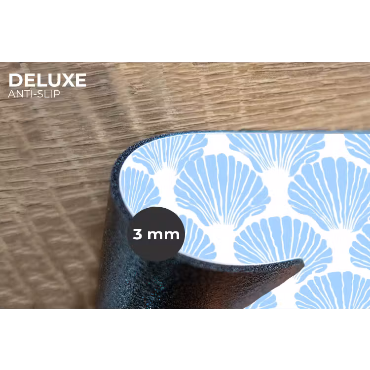 Placemat - 6 stuks - Blauw - Wit - Schelpen - Grafisch - Structuur — 4