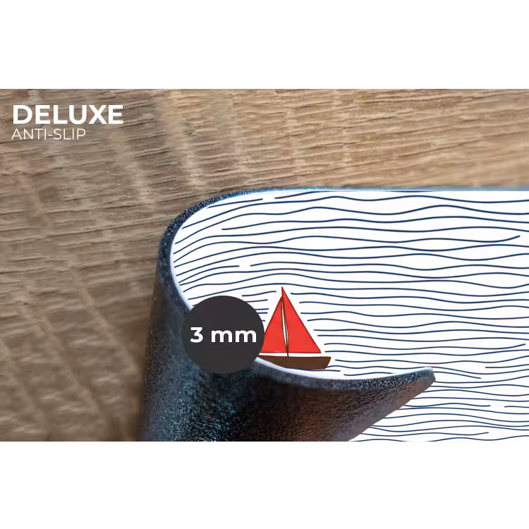 Placemat - 6 stuks - Boot - Water - Rood - Illustratie - Minimalistisch — 4