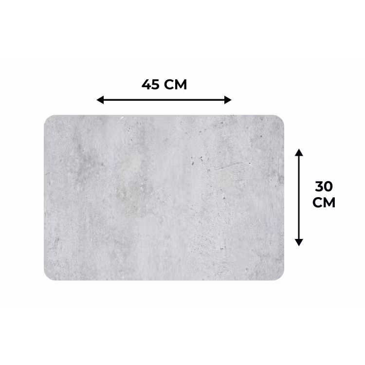 Placemat - 6 stuks - Beton - Textuur - Achtergrond - Grijs - Industrieel — 3