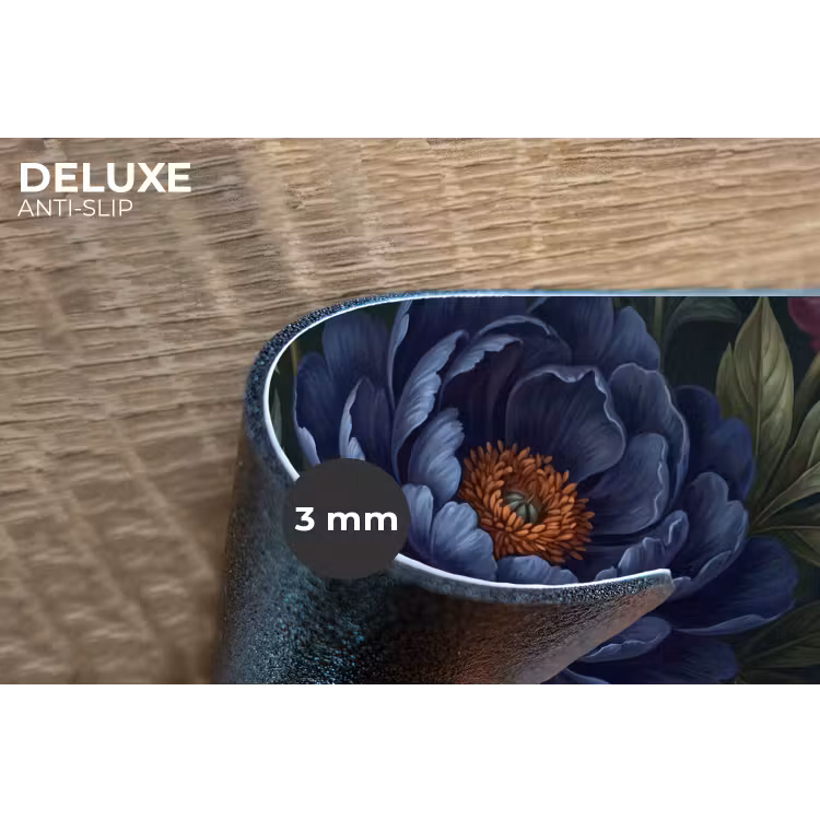 Placemat - 6 stuks - Bloemen - Vlinder - Natuur - Modern - Paars — 4