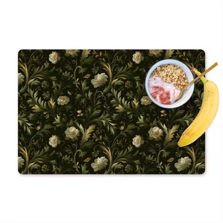 Placemat - 6 stuks - Botanisch - Naadloos - Bloemen — 1