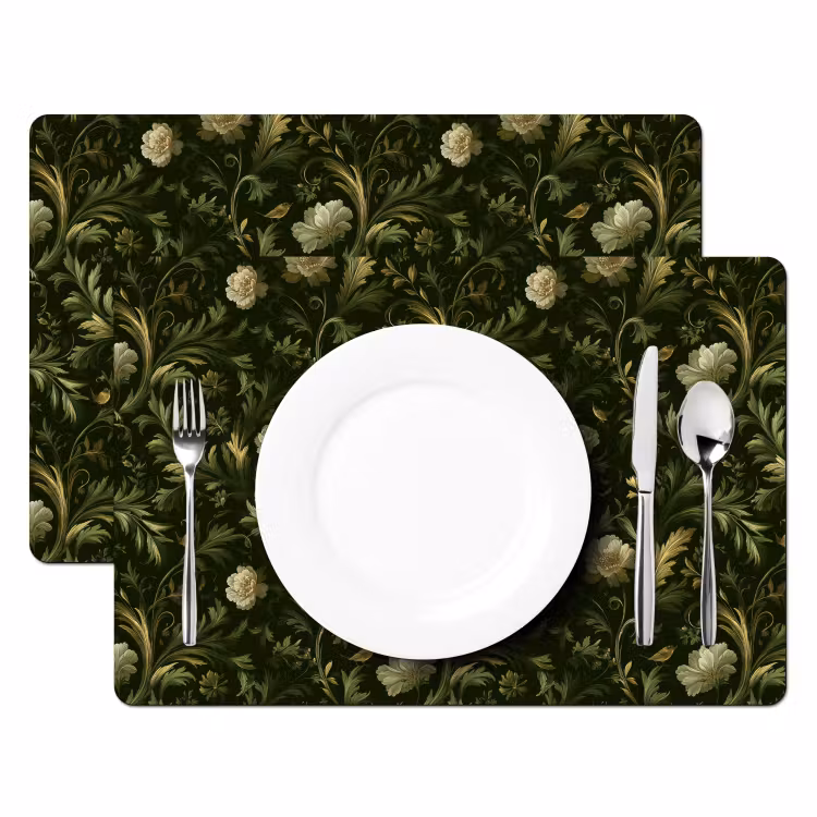 Placemat - 6 stuks - Botanisch - Naadloos - Bloemen — 2