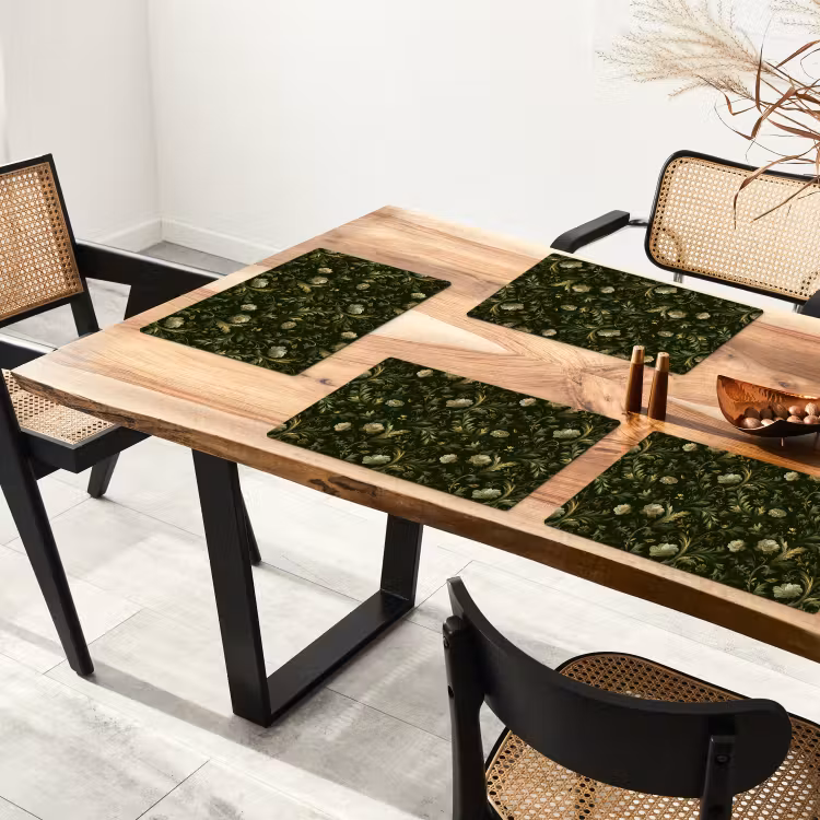 Placemat - 6 stuks - Botanisch - Naadloos - Bloemen — 5