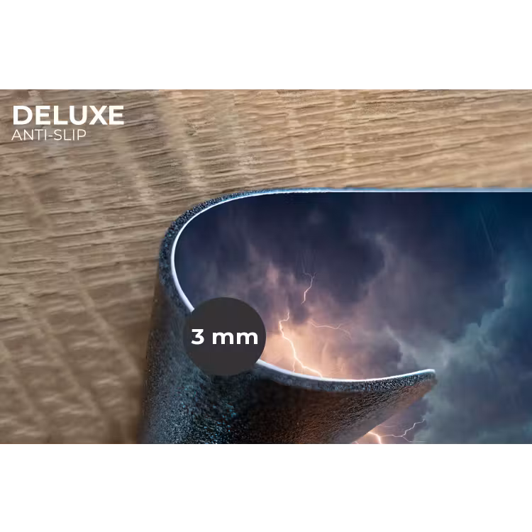 Placemat - 6 stuks - Bliksem - Storm - Natuur - Donker — 4