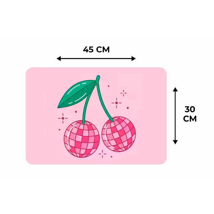 Placemat - 6 stuks - Decoratie - Disco-bal - Feest - Roze — 3