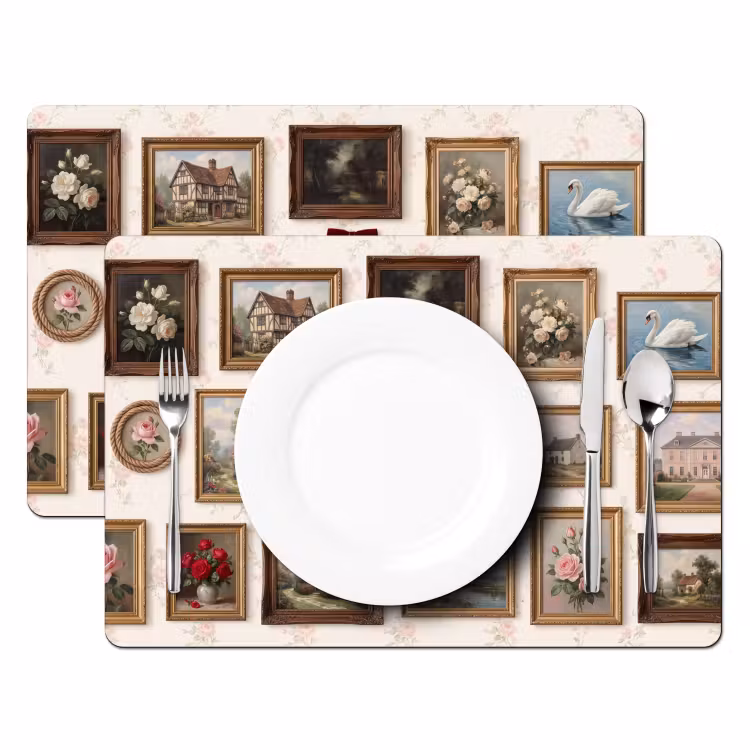 Placemat - 6 stuks - Dier - Kat - Portret - Klassiek — 2