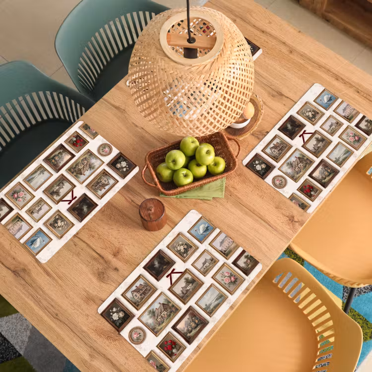 Placemat - 6 stuks - Dier - Kat - Portret - Klassiek — 6