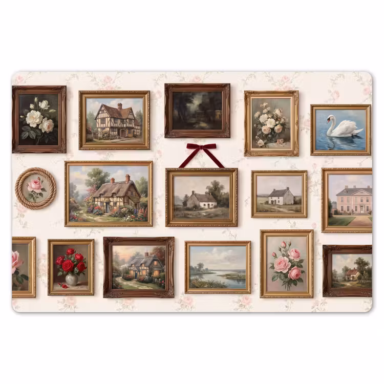 Placemat - 6 stuks - Dier - Kat - Portret - Klassiek — 7