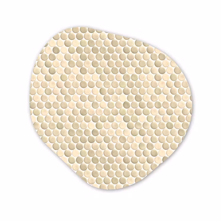 Organische vorm aluminium - Penny - Mozaïek - Zand — 1