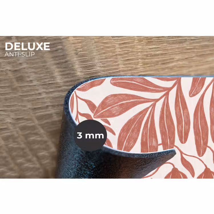 Placemat - 6 stuks - Bloemen - Patroon - Modern - Natuur - Bruin — 4