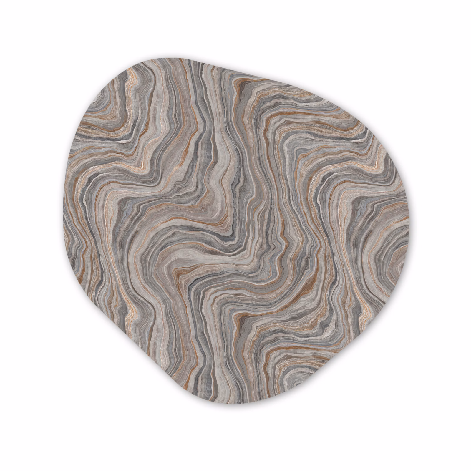 Organische vorm aluminium - Patroon - Textuur - Grijs — 1