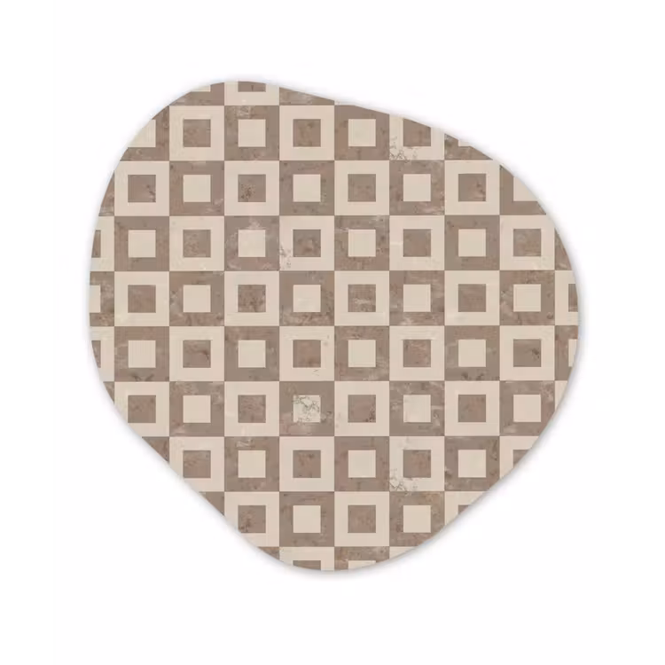 Organische vorm aluminium - Patroon - Marmer - Beige — 1