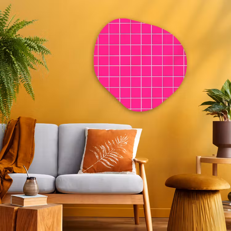 Organische vorm aluminium - Tegels - Vierkant - Fuchsia — 3
