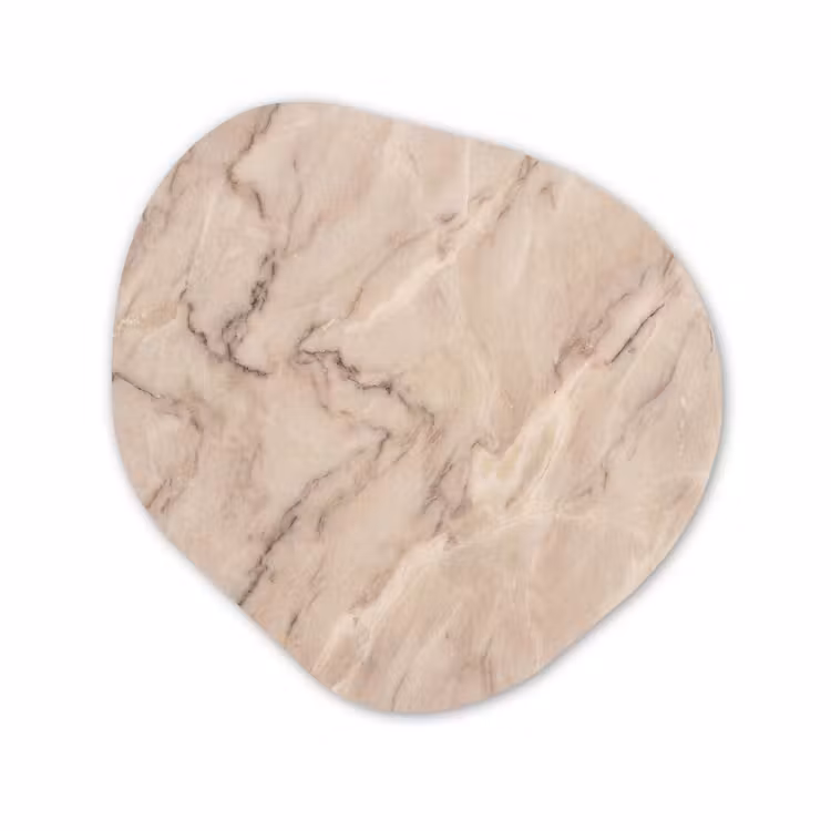 Organische vorm aluminium - Marmer - Patroon - Abstract - Modern - Beige — 1