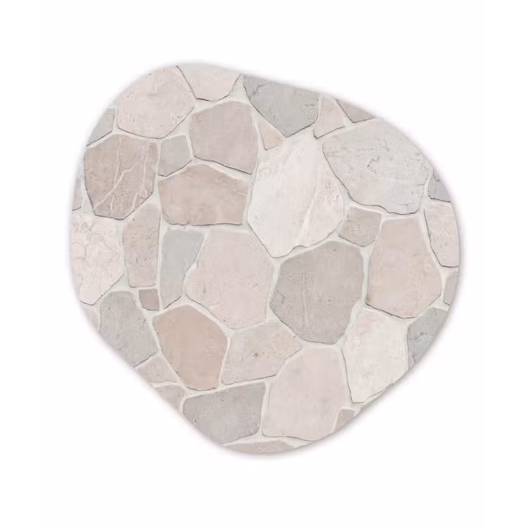 Organische vorm aluminium - Steen - Patroon - Textuur - Beige — 1