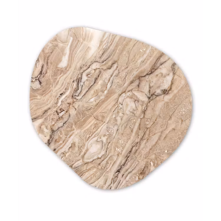 Organische vorm aluminium - Textuur - Aders - Abstract - Modern - Beige — 1
