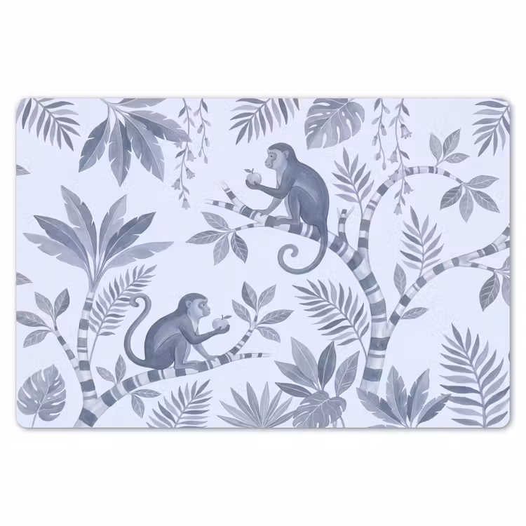 Placemat - 6 stuks - Aap - Boom - Bladeren - Jungle - Illustratie — 7