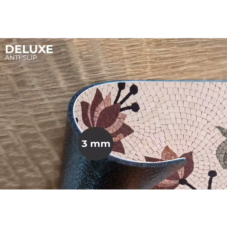 Placemat - 6 stuks - Bloemen - Mozaïek - Patroon - Abstract - Groen — 4