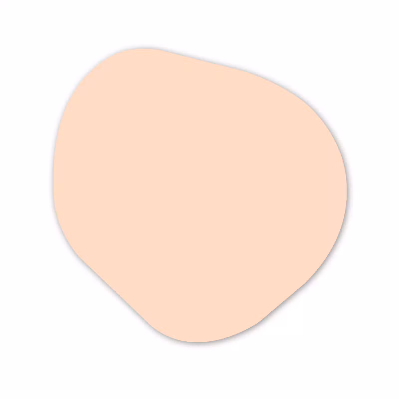 Organische vorm aluminium - Pale - Peach - Nude — 1