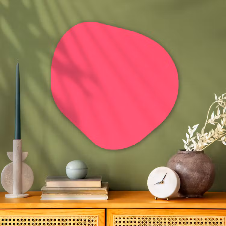 Organische vorm aluminium - Neon - Flamingo - Roze — 2