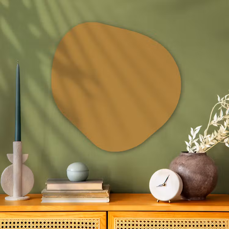 Organische vorm aluminium - Rhythmic - Ochre - Geel — 2