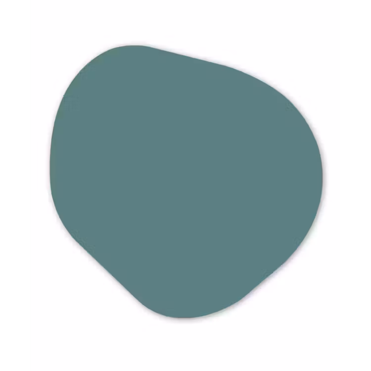 Organische vorm aluminium - Serene - Teal - Blauw — 1