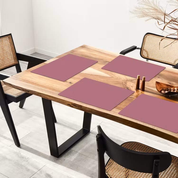 Placemat - 6 stuks - Antique - Mauve - Roze — 5