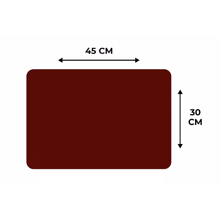 Placemat - 6 stuks - Burnt - Mahogany - Rood — 3