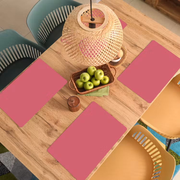 Placemat - 6 stuks - Crimson - Rose - Roze — 6