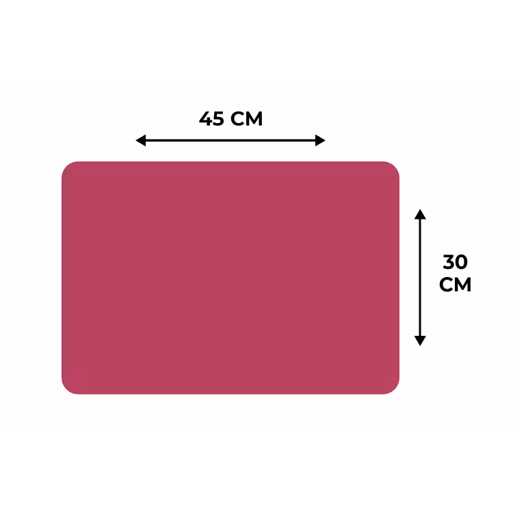 Placemat - 6 stuks - Deep - Berry - Rood — 3