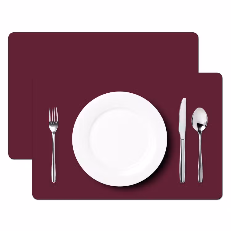 Placemat - 6 stuks - Deep - Plum - Paars — 2