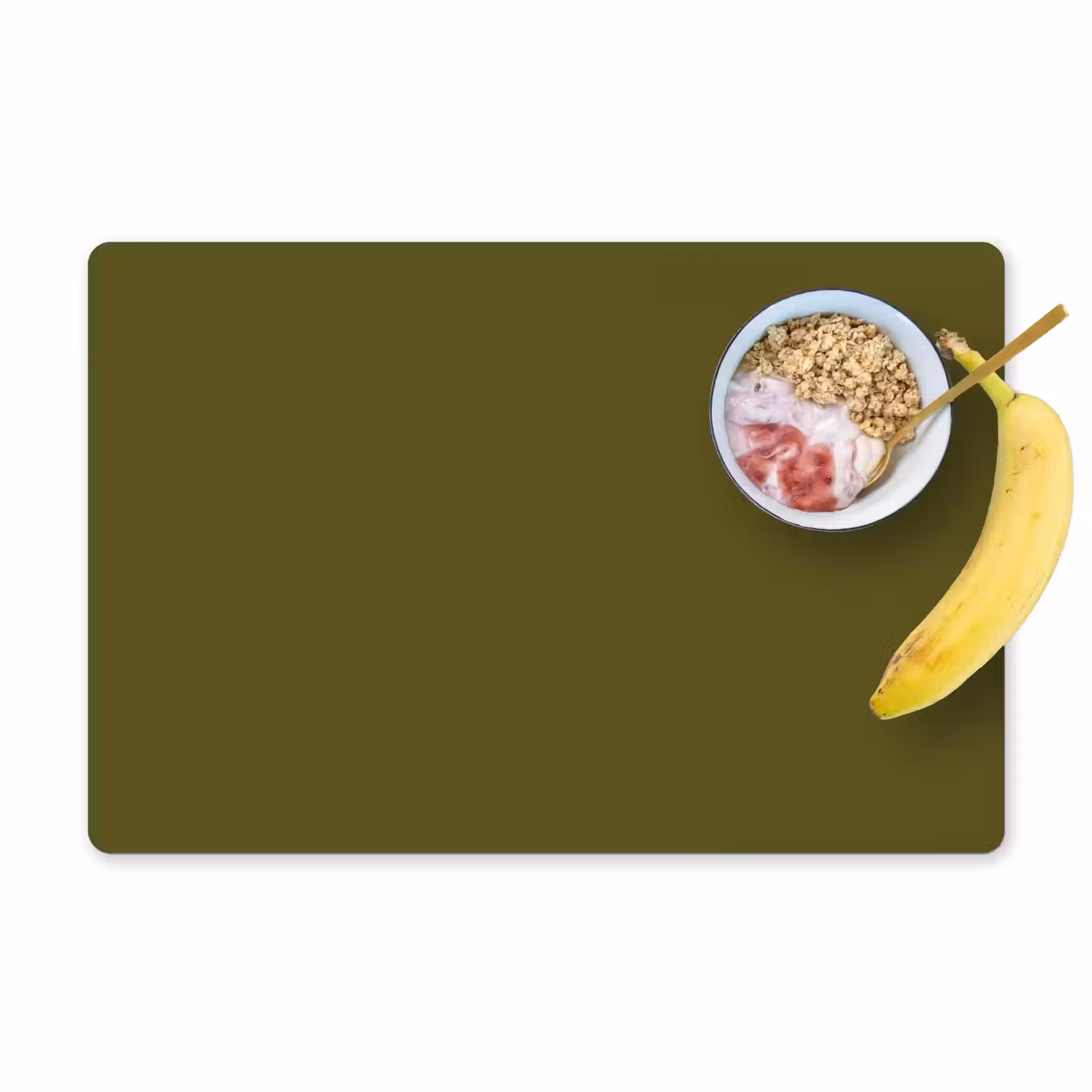 Placemat - 6 stuks - Dark - Olive - Groen — 1