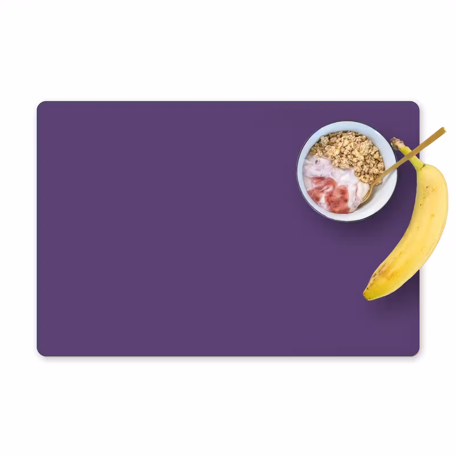 Placemat - 6 stuks - Deep - Plum - Paars — 1