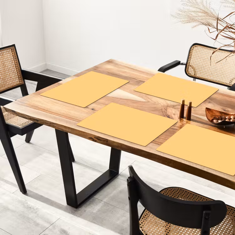 Placemat - 6 stuks - Apricot - Ice - Oranje — 5